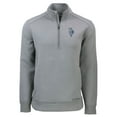 thumbnail image 2 of Men's Cutter & Buck  Gray Kansas City Royals City Connect Roam Eco Recycled Quarter-Zip Pullover, 2 of 3
