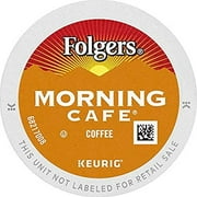 Folgers Morning Cafe Coffee, Mild Roast, K Cup Pods For Keurig Coffee Makers, 48Count