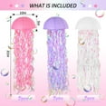 thumbnail image 2 of 6 Packs Jellyfish Paper Lanterns Hanging Mermaid Wishes Lantern Under the sea Ocean Theme Party Supplies Great for Kids Birthday Decors, Baby Shower Baby Room (Pink Purple White）, 2 of 12