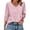 Pinkfloral, variant on Womens 3/4 Sleeve Tops with Buttons V-Neck Summer Dressy Casual Blouses Shirts Beach Vacation Clothes Tunic Tops