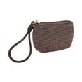 thumbnail image 2 of Unique Bargains 1 Pc Coin Purse Wallet Wrist Strap Woven Coin Purse Pouch Coffee Color, 2 of 5