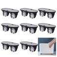 thumbnail image 1 of Coofit 8 Pcs Roulette Adhésive Fixée Universelle Boîte de Rangement Roulette Non Pivotante, 1 of 10