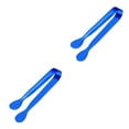 thumbnail image 2 of Cateissary Stainless Steel Tongs Barbecue Clip Reusable Home Ice Gadgets Cube Bar Use Clips Wedding Party Utensils Salad Kitchen Azul 2piezas, 2 of 6