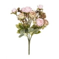 thumbnail image 5 of 10 Heads Rose Artificial Flowers, Silk Flowers with Stems Fake Flowers Bouquet Wedding Centerpieces Party Table Floral Arrangements Home Bridal Decor, 5 of 8