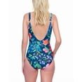 thumbnail image 2 of Gottex womens  Surplice One-Piece, 14, Blue, 2 of 3