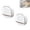 2pcs White, variant on 1PC Soap Holder with Drain Tray, Wall Mounted Soap Holder, No-Drill Waterproof Soap Dish Holder with Flip Lid for Bathroom