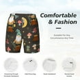 thumbnail image 4 of Kdxio Gnome Insect Frog Print Men'S Swim Trunks With Compression Liner 7 Inch Inseam Quick Dry Swim Shorts, 4 of 7