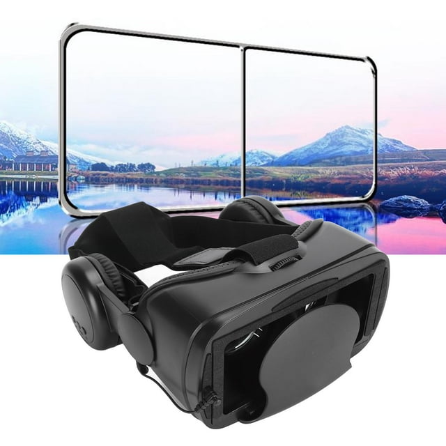 Virtual Reality Headset, Versatile Excellent Sound Quality VR Goggles Headset Reliable Wide View Angle Anti Blue Light for 5 To 7 inch Smartphone