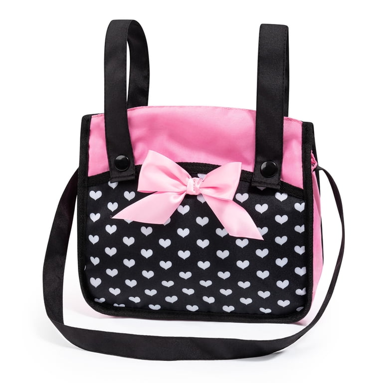 Bayer Design Pram Xeo Doll Stroller Hearts, Black & Pink photo 5