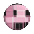 thumbnail image 2 of Multi-Size Car Tire Dust Cover Sunscreen, Corrosion, Dust And Water Keep Spare Tires Clean Plaid Fall Camo Pink_4 15 Inch, 2 of 8