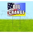 thumbnail image 1 of Oil Change (18" x 24") Yard Sign, Includes Metal Step Stake, 1 of 6