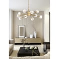 thumbnail image 4 of Elegant Lighting Graham 10-Light Modern Crystal/Iron Pendant in Gold, 4 of 9