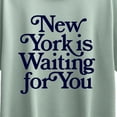thumbnail image 3 of Instant Message - New York is Waiting for You Girls' Short Sleeve Boxy Graphic T-Shirt, 3 of 6