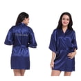 thumbnail image 2 of Albornoces de Novia Hugo de Seda Tipo Kimono para Boda, 2 of 4