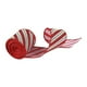 thumbnail image 2 of Cinta navideña. Cinta de rayas con purpurina. Cinta decorativa con alambre. Cinta para envolver regalos para manualidades, lazo para festivales, 2 of 9