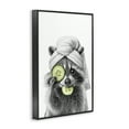 thumbnail image 4 of Stupell Industries Raccoon Spa Day Typography Painting Black Framed Art Print Wall Art, 16 x 24, 4 of 10