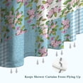 thumbnail image 6 of Pioneer Flower Floral Print Pattern Shower Curtain 72"x72" ,Bathroom Decorative Shower Curtains Set with 12 Hooks,Modern Waterproof Washable Shower Curtain, 6 of 6
