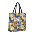 thumbnail image 2 of Naloa Sicilian Style Tote Bag for Women, Foldable Tote Bag With Zipper, Large Shoulder Bag, Top Handle Handbag for Travel, Work, Shopping, 2 of 9