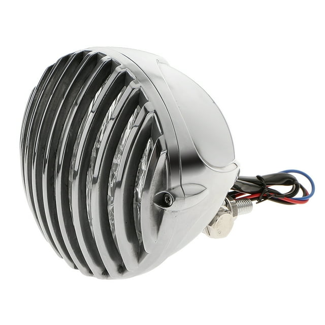 Lente de Motocicleta Zulema Cubierta de parrilla Plata Faros