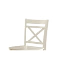 thumbnail image 2 of 2 Cream High Counter Chairs - 220lbs Capacity, 16" Seat Depth, 24" Height, Construction With 17mm And Solid Wood Height Chair Of Two Versatile Design To Complement Various Decor Styles, 2 of 2