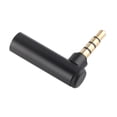 thumbnail image 1 of Angán Reido 90 Grados Adaptador de Audio Liviano, Adaptador de Audio Masculino A Hispra Negro de 3.5pcs de 3.5 mm, Fácil de Enchufar Para Dispositivos Con Interfaz de 3.5 mm, 1 of 7