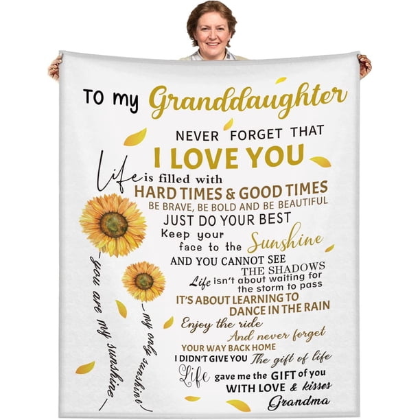LHSHID Goddaughter Gifts from Godmother Godfather to My Goddaughter Blanket Throw Christmas Birthday Christian Gifts for Goddaughter from Godmother 50x60in