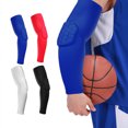 thumbnail image 1 of Mangas de soporte para codos para baloncesto y deportes - protectores de compresión para los brazos con alivio del dolor, ajuste antideslizante para hombres y mujeres - 4 colores, 1 of 7