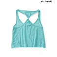 thumbnail image 2 of Aeropostale Womens Heathered Twist Tank Top, Green, Juniors, Large, 2 of 2