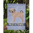 thumbnail image 3 of Carolines Treasures CK3770GF Fawn Puggle Welcome Garden Size Flag, 3 of 3