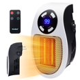 thumbnail image 2 of GiveBest Programmable Space Heater with LED Display, Remote Wall Outlet Electric Heater with Thermostat and Timer for Home Office Bathroom Indoor Use, Small Plug in 350&450 Watt Heater, ETL Listed, 2 of 4