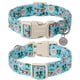 thumbnail image 2 of Collar para perro DOGWONG, azul, Papá Noel, algodón, XS S, 10-16 pulgadas, 2 of 6