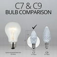 thumbnail image 6 of OptiCore C7 Shatterproof Cool White LED Christmas Lights Replacement Bulbs, Pack of 25, 0.84W, E12 Candelabra Base, 6 of 6