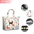 thumbnail image 2 of Multicolor Christmas Deer Pattern Travel Tote Bags for Women Carry On,Large Weekender Bags for Women Travel,Multi Functional Duffle Bag for Work,Shopping,Sports, 2 of 5