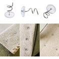 thumbnail image 4 of 100 Pieces Clear Heads Twist Pins Spiral Pins Sofa Cushion Fixed Torsion Pins Bedskirt Pins with Plastic Storage Box for Furniture Upholstery Bedskirts Slipcovers, 4 of 5