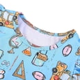 thumbnail image 3 of FYDUU Back To School Dress for Girls Cute Print Short Sleeve Dress Summer Dresses Casual A-Line Sundress First Day of School Outfit for Kids 3-4 Years, 3 of 7
