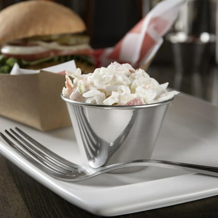 

4 oz Sauce Cups Stainless Steel Condiment Portion Cup Dipping Sauce Cup