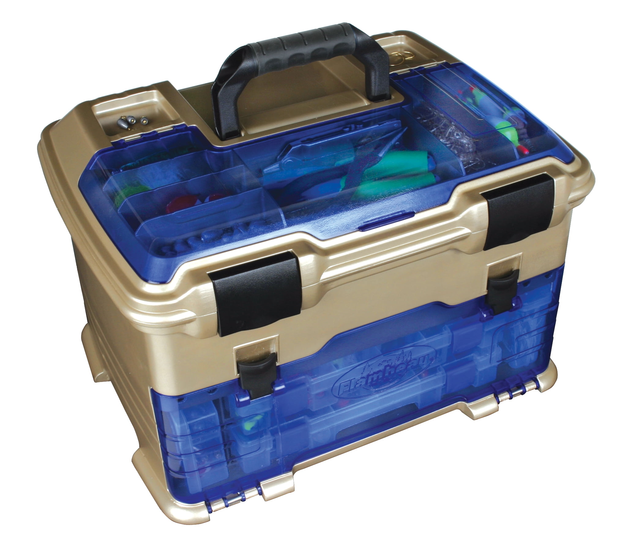 Tackle Box Multi-Loader Large Scooped Compartment With Four Line Spoolers 