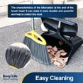 thumbnail image 4 of Yocada Commercial Wheeled Dustpan with Windproof Cover Heavy-Duty Large Capacity for Indoor&Outdoor,Black, 4 of 9