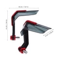 thumbnail image 2 of HIAKDOFT 2pcs Motorcycle Hand Grip Covers Horn Shape Plastic Red For Riding, 2 of 6