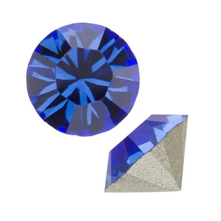 Swarovski Crystal, #1088 Xirius Round Stone Chatons ss24, 12 Pieces, Sapphire
