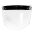 thumbnail image 1 of Cascos de motocicleta abiertos estándar con 3 broches y visera abatible con lente de protección contra el viento 20 centímetros, 1 of 9