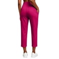 thumbnail image 4 of Guluxicc Women's Golf Pants Elastic Waist Straight Leg Long Trousers Business Casual Wear for Summer Casual Outfits, 4 of 8
