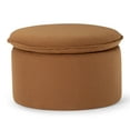 thumbnail image 1 of Maven Lane Lyra Contemporary Ottoman in Clay Fabric Upholstery, 1 of 6