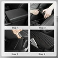 thumbnail image 6 of Patchwork Leather Center Console Covers for Cars,Upgraded Arm Rest Cover for Car with Side Storage Pocket for Car Seat Organizer,Middle Console Cover Stylish Car Decoration (Gray), 6 of 11