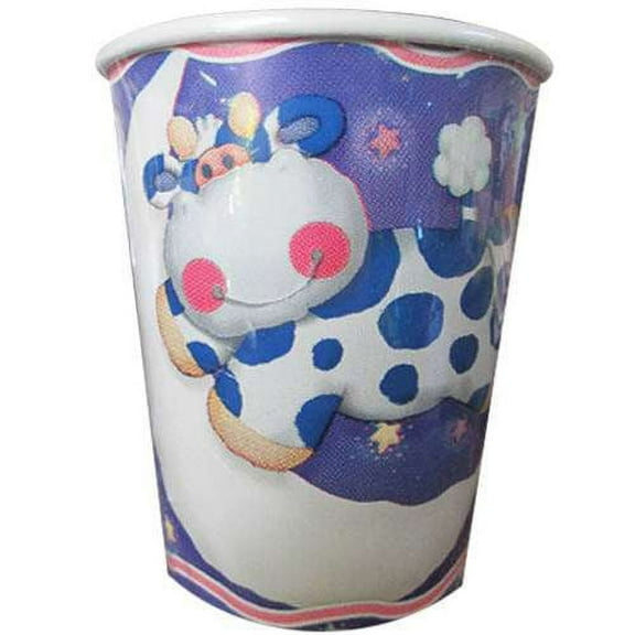 Various Baby Shower Paper Cups, 9oz, Blue, 8 Count