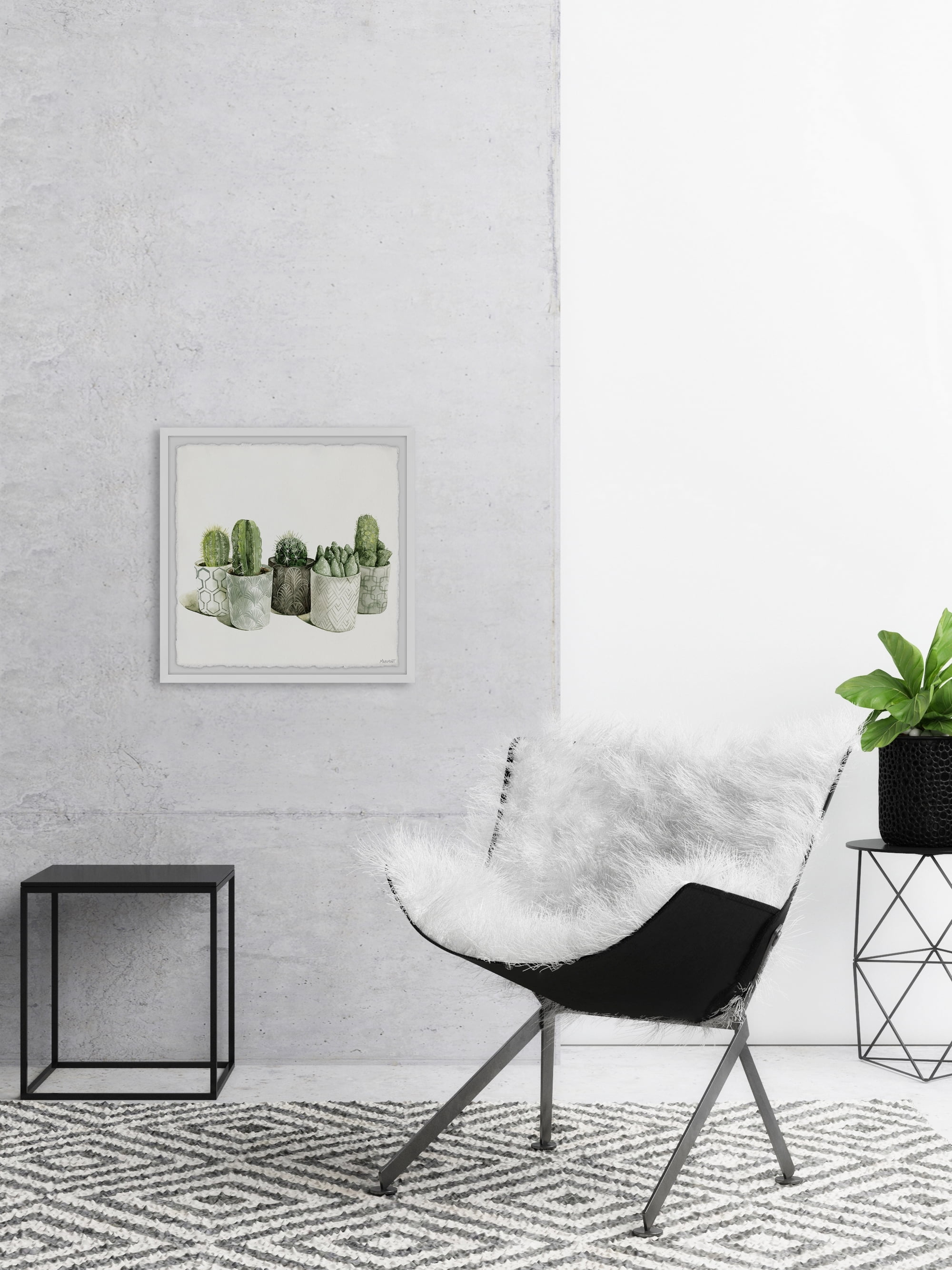 Marmont Hill Decorative Planters Framed Wall Art