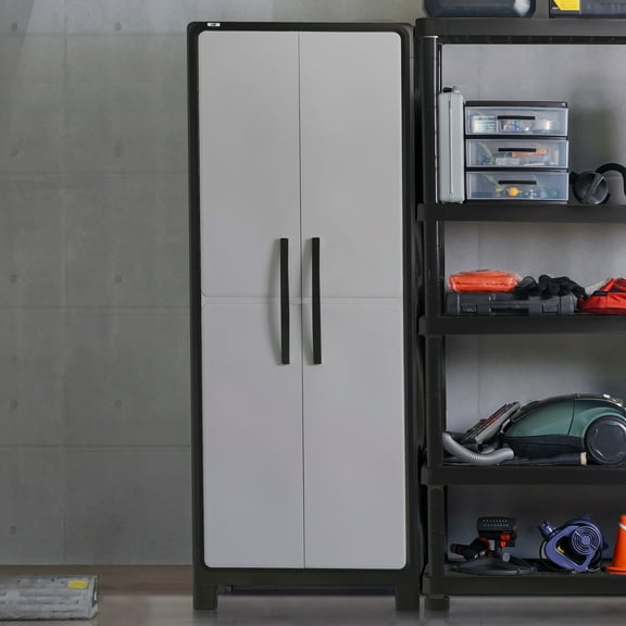 Armario Multiusos Eco Grande MQ 431-ECO Negro y Gris