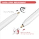 thumbnail image 3 of Paquete de 4 puntas de repuesto para Apple Pencil de 1.ª y 2.ª generación, puntas de lápiz óptico para iPad Pro Pencil - Blanco JM, 3 of 4