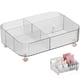 thumbnail image 1 of Transparent PET Makeup Organizer Tray with 5 Compartments for Storage Use on Dresser Desktop Bathroom, 1 of 4