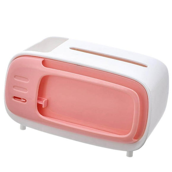 Matsuzay TV Shape Caja de pañuelos de escritorio Sala de estar de centro Cajón Caja de papel Almacenamiento Servilleta Almacenamiento y organización del hogar Matsuzay HA019664-00